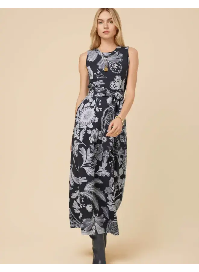 ATALIA MIDI DRESS SERPENTINE FOLIAGE