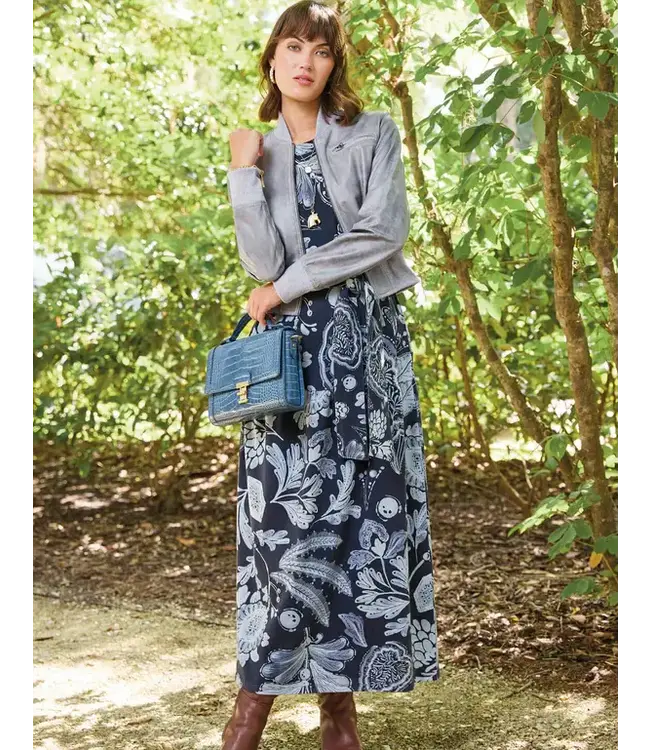 ATALIA MIDI DRESS SERPENTINE FOLIAGE