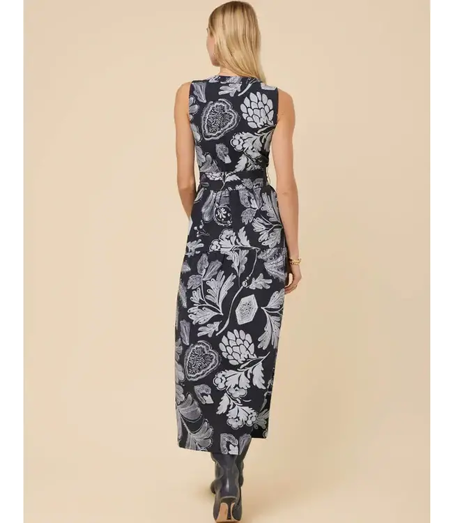 ATALIA MIDI DRESS SERPENTINE FOLIAGE