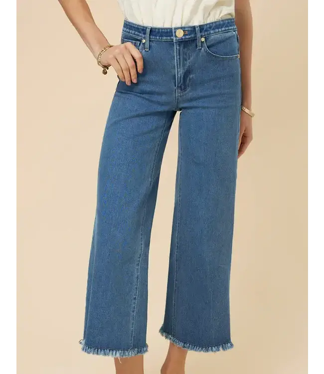 Spartina Nayla Fringe Wide Leg Crop Jean