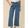 Nayla Fringe Wide Leg Crop Jean