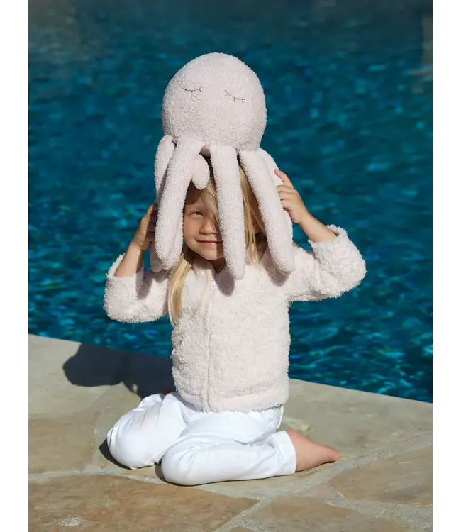 Barefoot Dreams Cozychic Octopus Buddie One Size, DUSTY ROSEWHITE