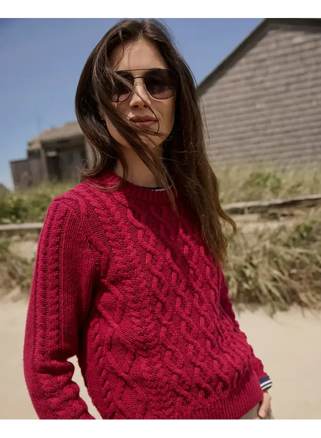 W LS Connie Cable Knit Sweater
