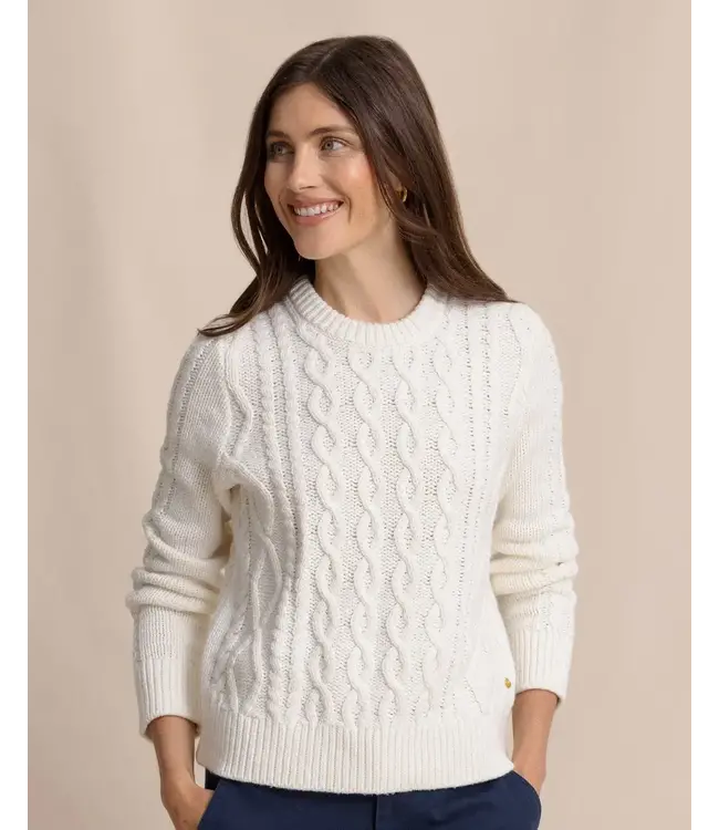 Southern Tide - Womens W LS Connie Cable Knit Sweater
