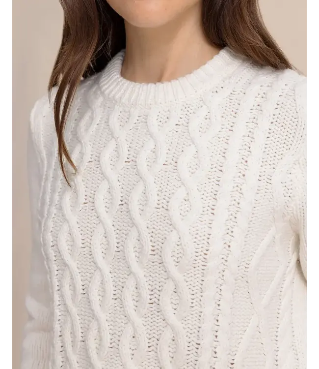 Southern Tide - Womens W LS Connie Cable Knit Sweater