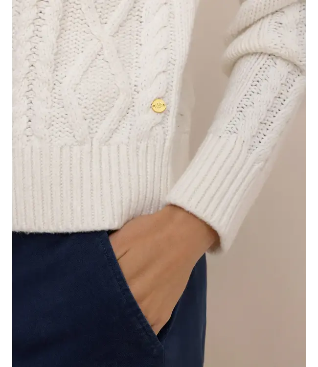 Southern Tide - Womens W LS Connie Cable Knit Sweater