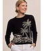 PALM LINED JACQUARD OPAL SWEATER
