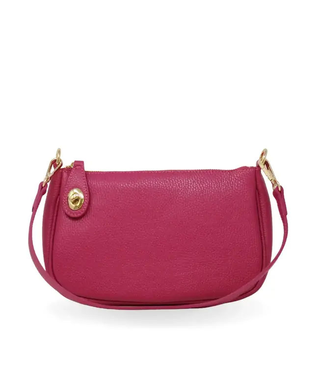 GENUINE ITALIAN LEATHER SHOULDER AND CROSSBODY BAG