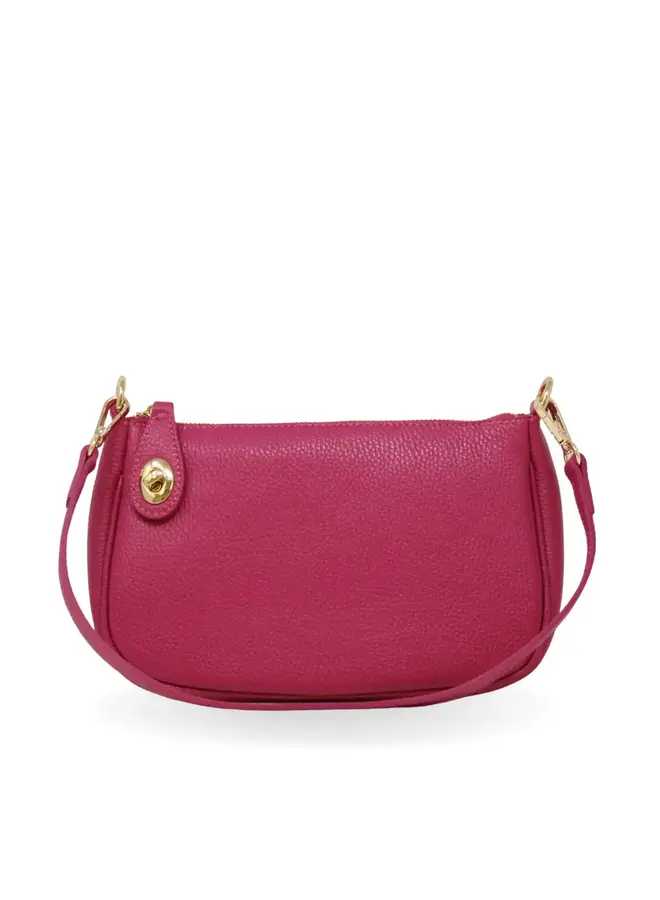 GF2576 GENUINE ITALIAN LEATHER SHOULDER AND CROSSBODY BAG