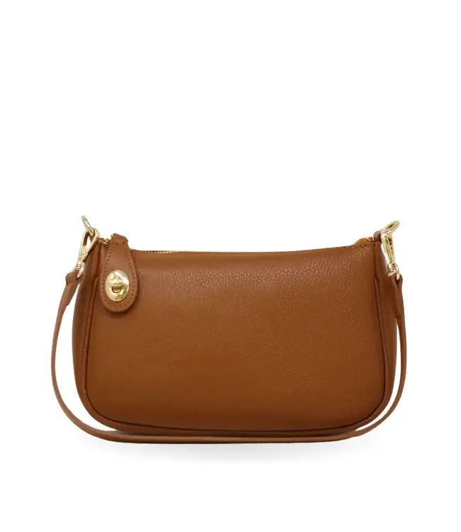GF2576 GENUINE ITALIAN LEATHER SHOULDER AND CROSSBODY BAG