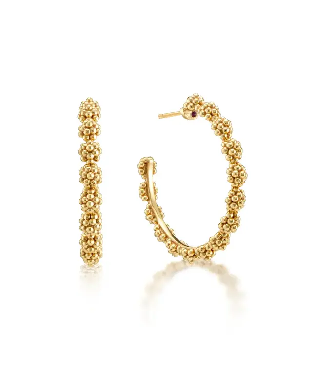 CAPUCINE DE WULF Berry  Icon Medium Hoop Earrings - Gold