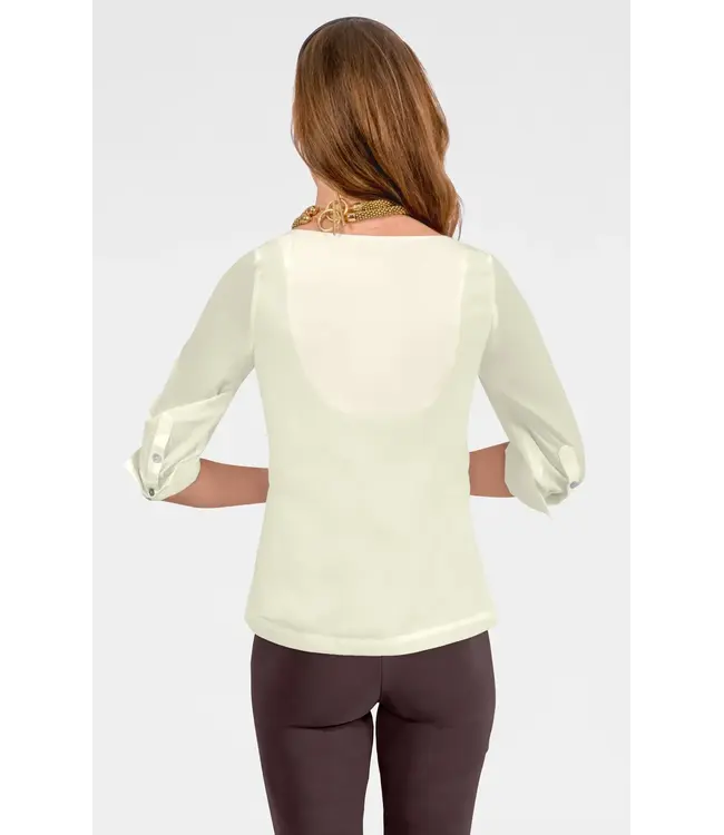 Gretchen Scott EVERYONE TOP 3/4 SLEEVE