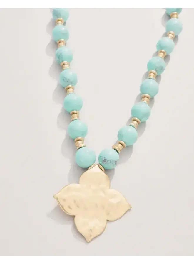 Richmond Hill Necklace 18" Light Turquoise