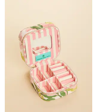 Spartina Jewelry Mirror Travel Case Palm Paradise