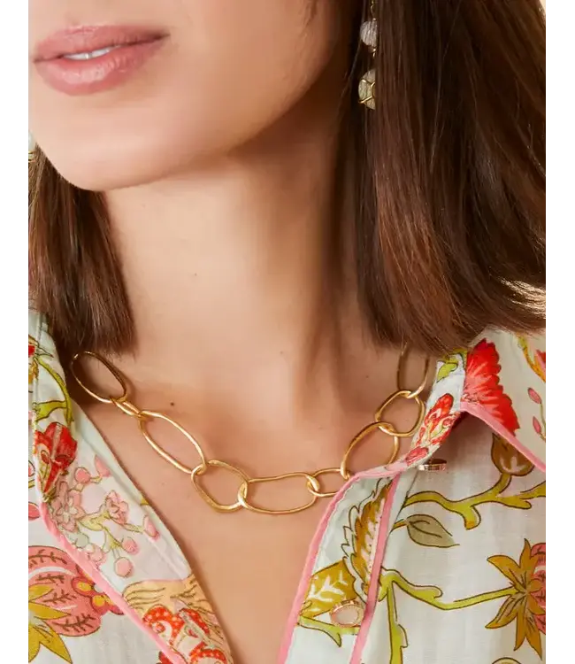 Spartina RIVER CLUB NECKLACE 17" GOLD