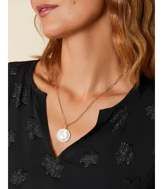 Spartina FRANKLIN NECKLACE 24" MOTHER-OFPEARL