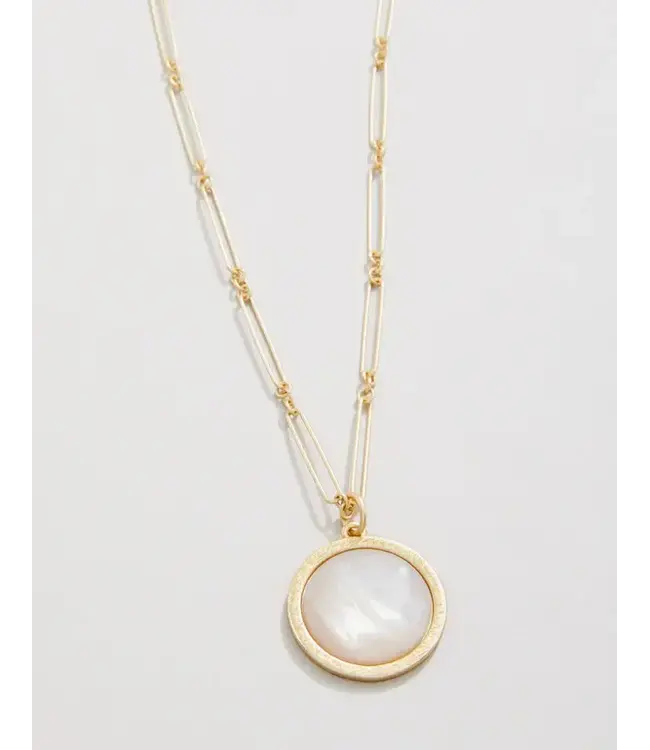 FRANKLIN NECKLACE 24" MOTHER-OFPEARL