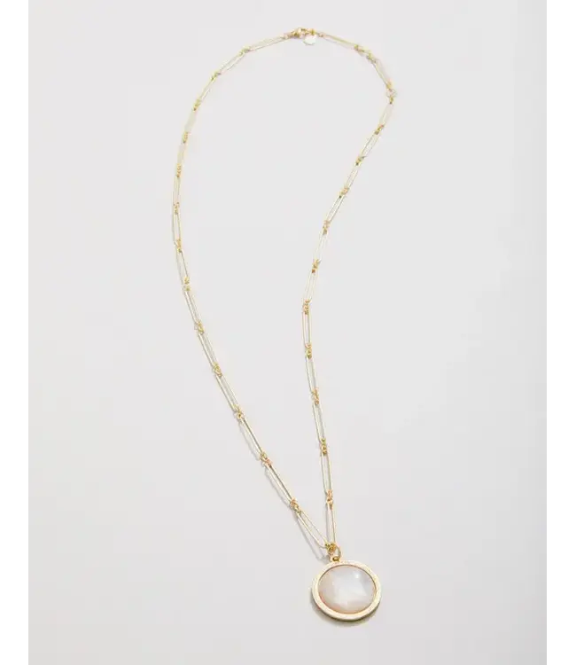 FRANKLIN NECKLACE 24" MOTHER-OFPEARL