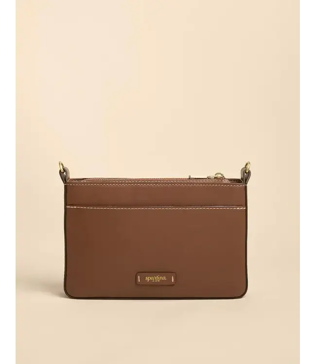 Spartina Siren Lane Phone Crossbody Natural/ Brown