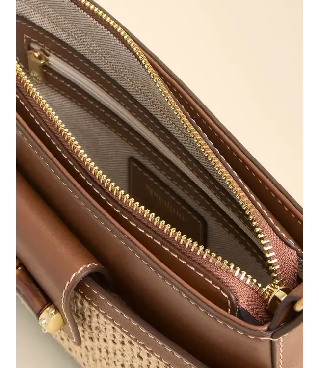 Spartina Siren Lane Phone Crossbody Natural/ Brown