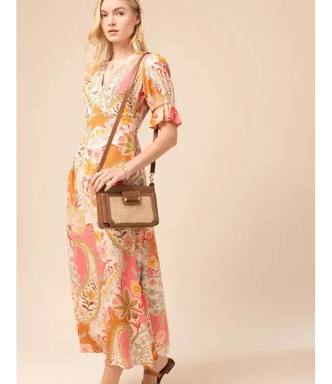 Spartina Siren Lane Phone Crossbody Natural/ Brown