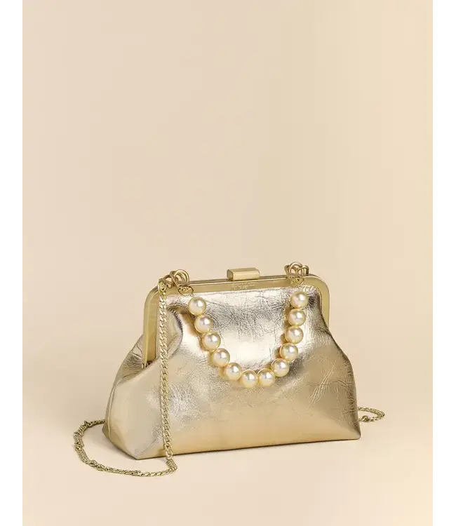 Spartina Cali Clutch Gold Gold Leather