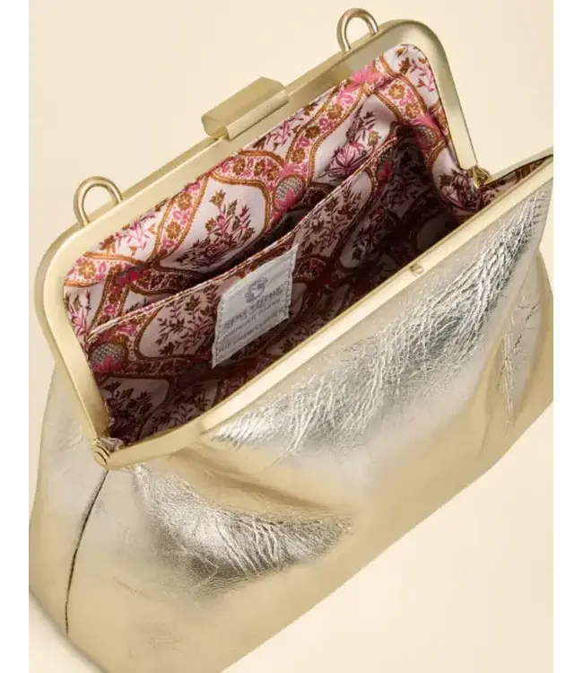 Spartina Cali Clutch Gold Gold Leather