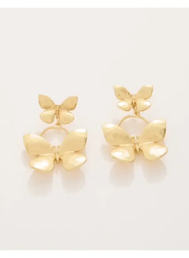Butterfly Earrings Gold