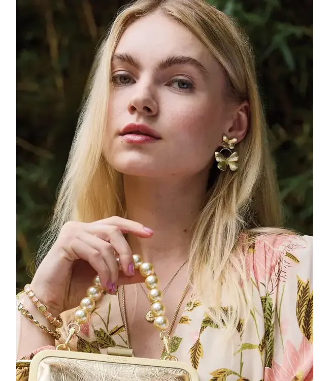 Spartina Butterfly Earrings Gold