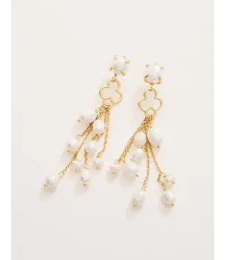 Spartina Pearl Party Tassel Earrings Pearl