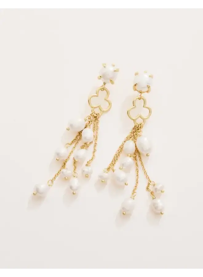 Pearl Party Tassel Earrings Pearl