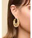 Wicker Hoop Earrings Natural
