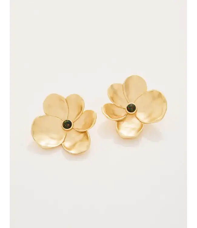 Spartina Viola Earrings Black