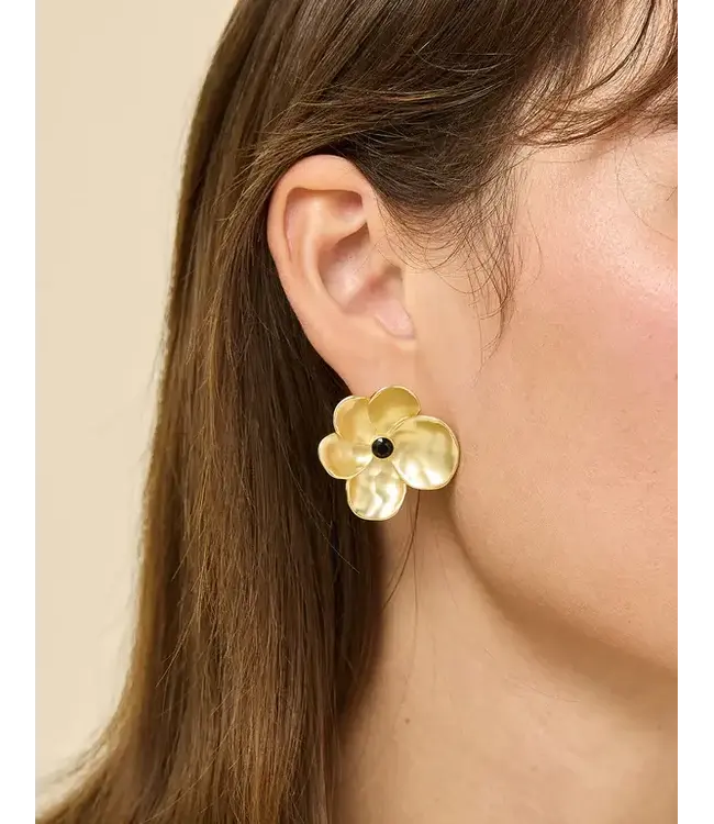 Spartina Viola Earrings Black