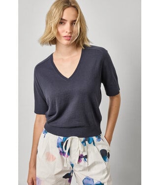 Lilla P V-Neck Saddle Sleeve Sweater