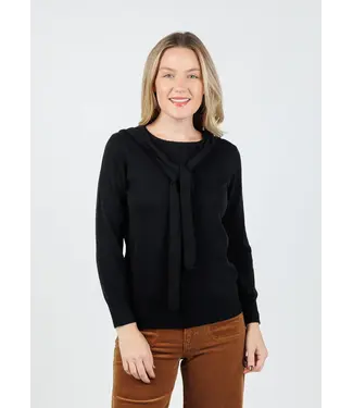 HINSON WU SLOANE 3/4 SLEEVE TIE SHOULDER SWEATER