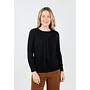 SLOANE 3/4 SLEEVE TIE SHOULDER SWEATER