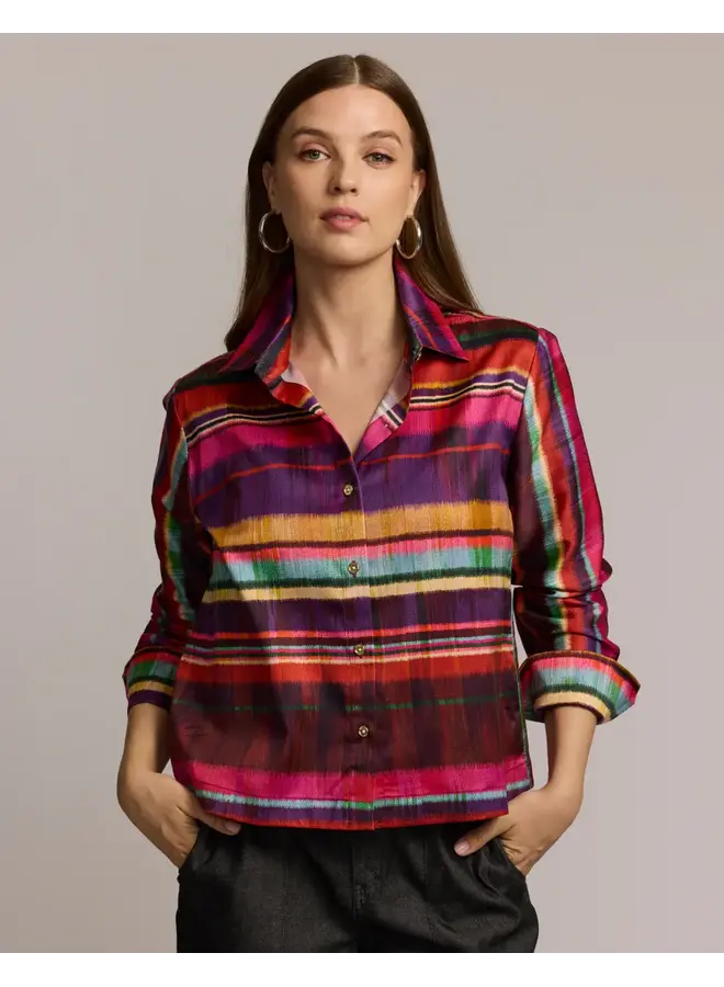 ASTRID LONG SLEEVE TEXTURED STRIPES