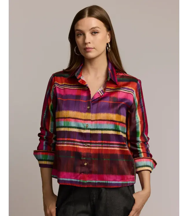 ASTRID LONG SLEEVE TEXTURED STRIPES