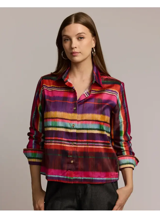 ASTRID LONG SLEEVE TEXTURED STRIPES