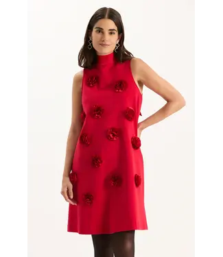 Tyler Boe CLEO PONTE DRESS WITH SATIN TRIM