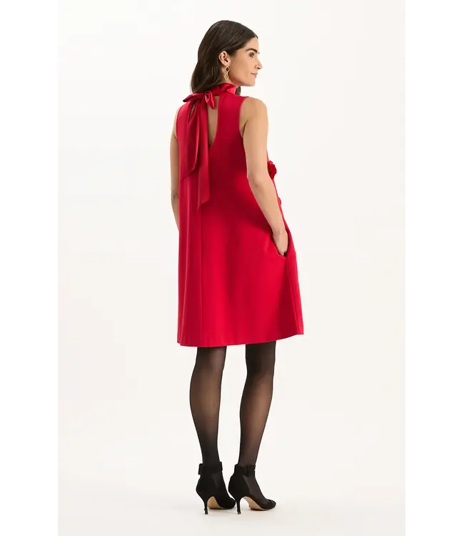 Tyler Boe CLEO PONTE DRESS WITH SATIN TRIM