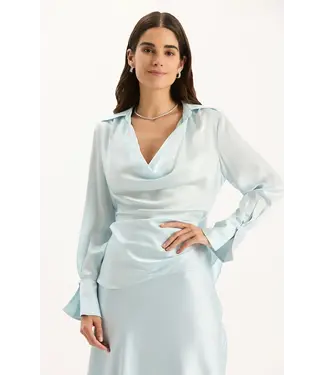 Tyler Boe ASTRID CHARMEUSE BLOUSE