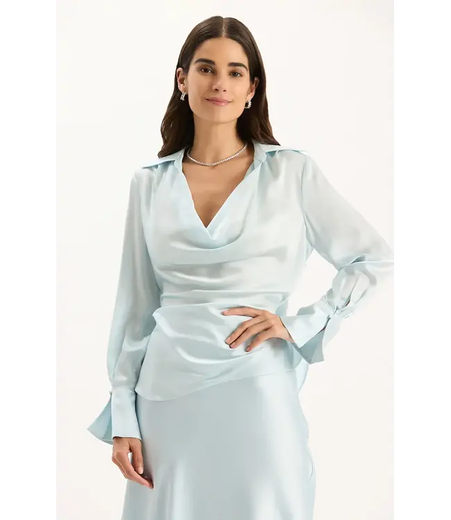 Tyler Boe ASTRID CHARMEUSE BLOUSE