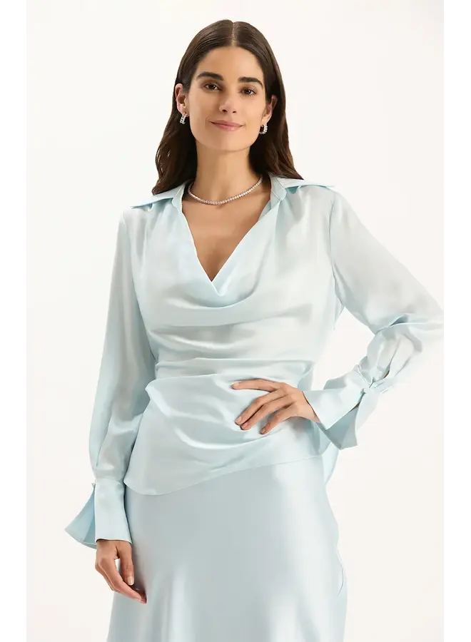 ASTRID CHARMEUSE BLOUSE