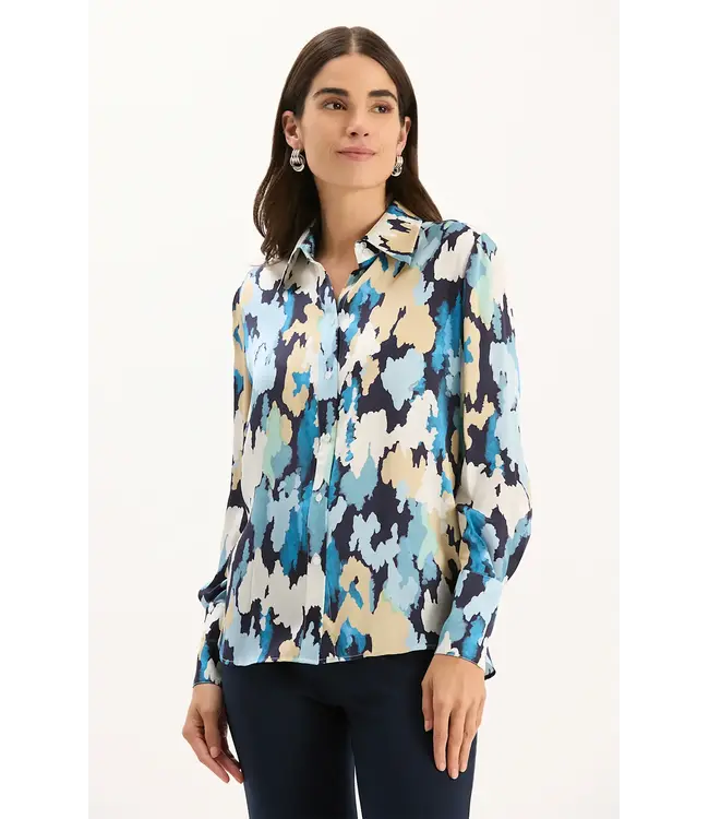 Tyler Boe CHLOE SILK HOLIDAY CAMO