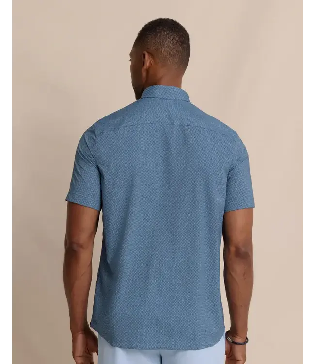 Southern Tide M SS brrr IC Eastport Heather Sportshirt