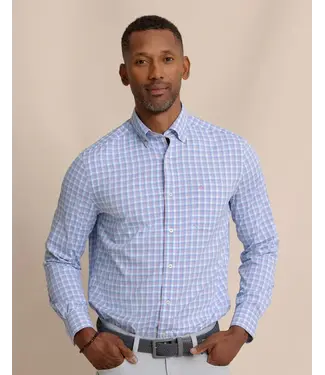 Southern Tide M LS brrr IC Sunset Harbor Sportshirt