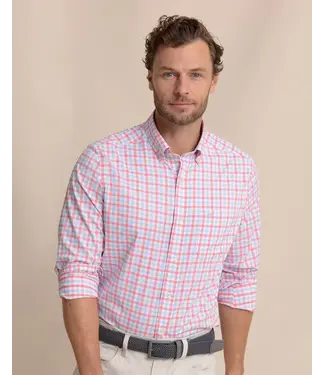 Southern Tide M LS brrr IC Albemarie Gingham