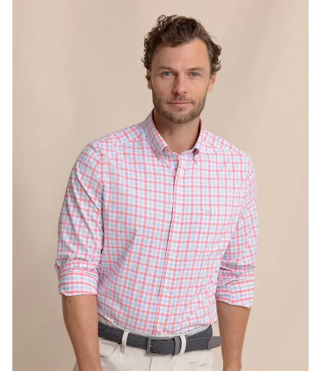 Southern Tide M LS brrr IC Albemarie Gingham